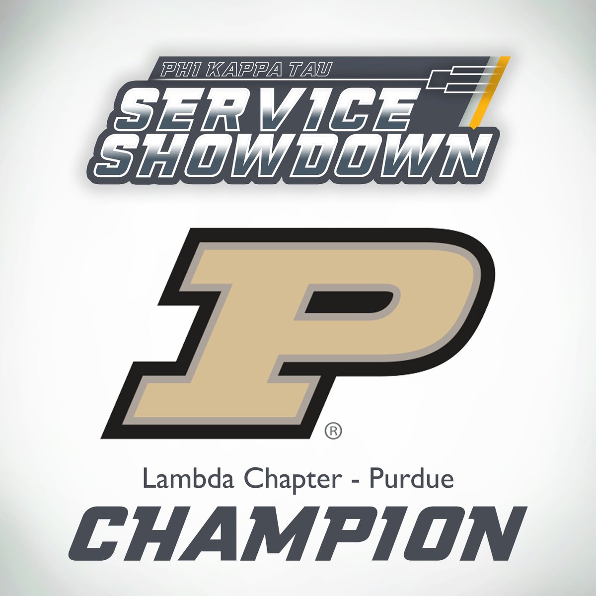 PhiKappaTau's tweet photo. This is no April Fool's Joke, the Lambda Chapter from Purdue has won the first ever Service Showdown! Congrats to the men for their great achievement and thank you to everyone who participated. #gofar #serviceshowdown https://t.co/jNlA0uEkYp