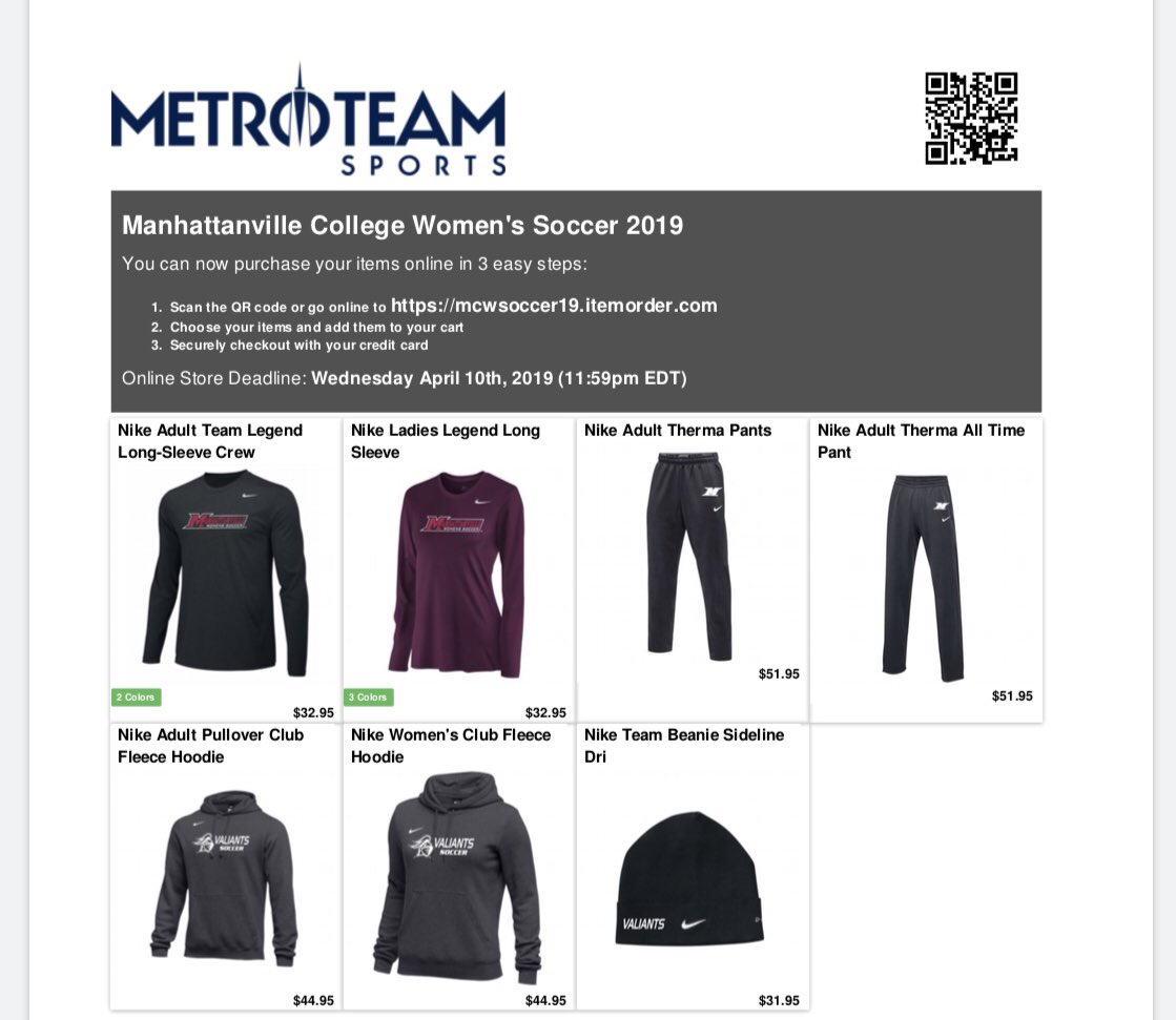 Make sure to check out our online store to get all of your custom Mville Soccer gear! The deadline for orders is 4/10. Link below: 

mcwsoccer19.itemorder.com