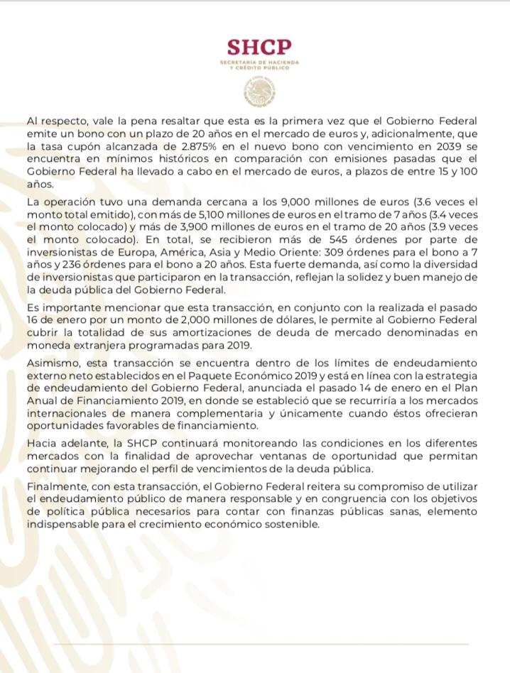 Hacienda_Mexico's tweet photo. #ComunicadoDePrensa
#ComunicadoSHCP
#ComunicadoDePrensaMX
(3/3) https://t.co/MjeUXqkXgJ