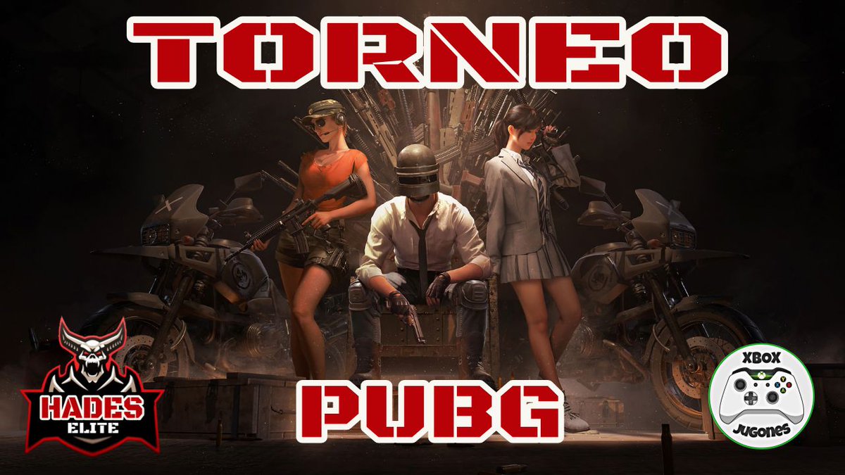 HADES_ELITE's tweet photo. ¡PRIMER TORNEO DE PUBG!

Organizado por HADES ÉLITE y XBOX JUGONES.

¿Tienes una Squad de amigos y te gustaría participar?

¡Contacta con nosotros y te informaremos de cómo inscribirte!

Próximamente anunciaremos la fecha de inicio.

#Xbox #pubg

Agradecimientos a: @XBJugones https://t.co/geELXJWwP1