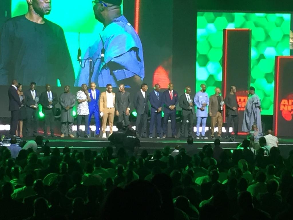 aiteonffawards's tweet photo. #AiteoNffAwards2019

The 1994 @NGSuperEagles 

LEGENDS! 

#NightsofLegends #LegendsOfNigerianFootball #AiteoNffAwards https://t.co/61JM0IuycE