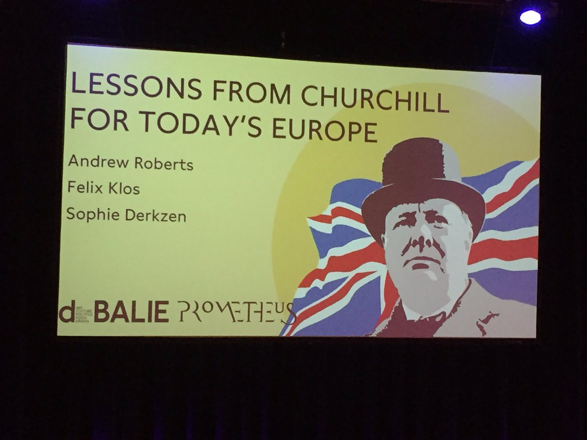MatthijsPars's tweet photo. Great evening at @DeBalie with @aroberts_andrew, @Felix_Klos and @SophieDerkzen on #Churchill, his vision on Europe and Brexit #prometheus #debalie https://t.co/pU0YpdJ3pe