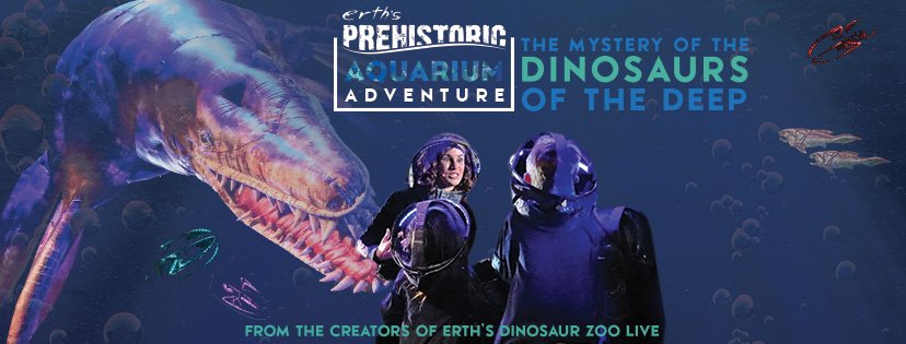 FLASH SALE! 3 Days Only! Erth's PREHISTORIC AQUARIUM ADVENTURE
Tuesday-Thursday, April 2, 3, 4
$8: Student/Teen/Child Tix; $18: Adult Tix
Don't miss this immersive experience into the ocean depths!
Buy Tix: clcillinois.edu/tickets; 847/543-2300; JLC Box Office 
(other fees apply)