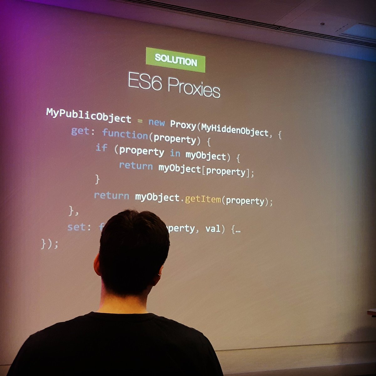 jnietou's tweet image. One of the best presentations that I&apos;ve seen. @LeaVerou @skillsmatter #javascriptmatters