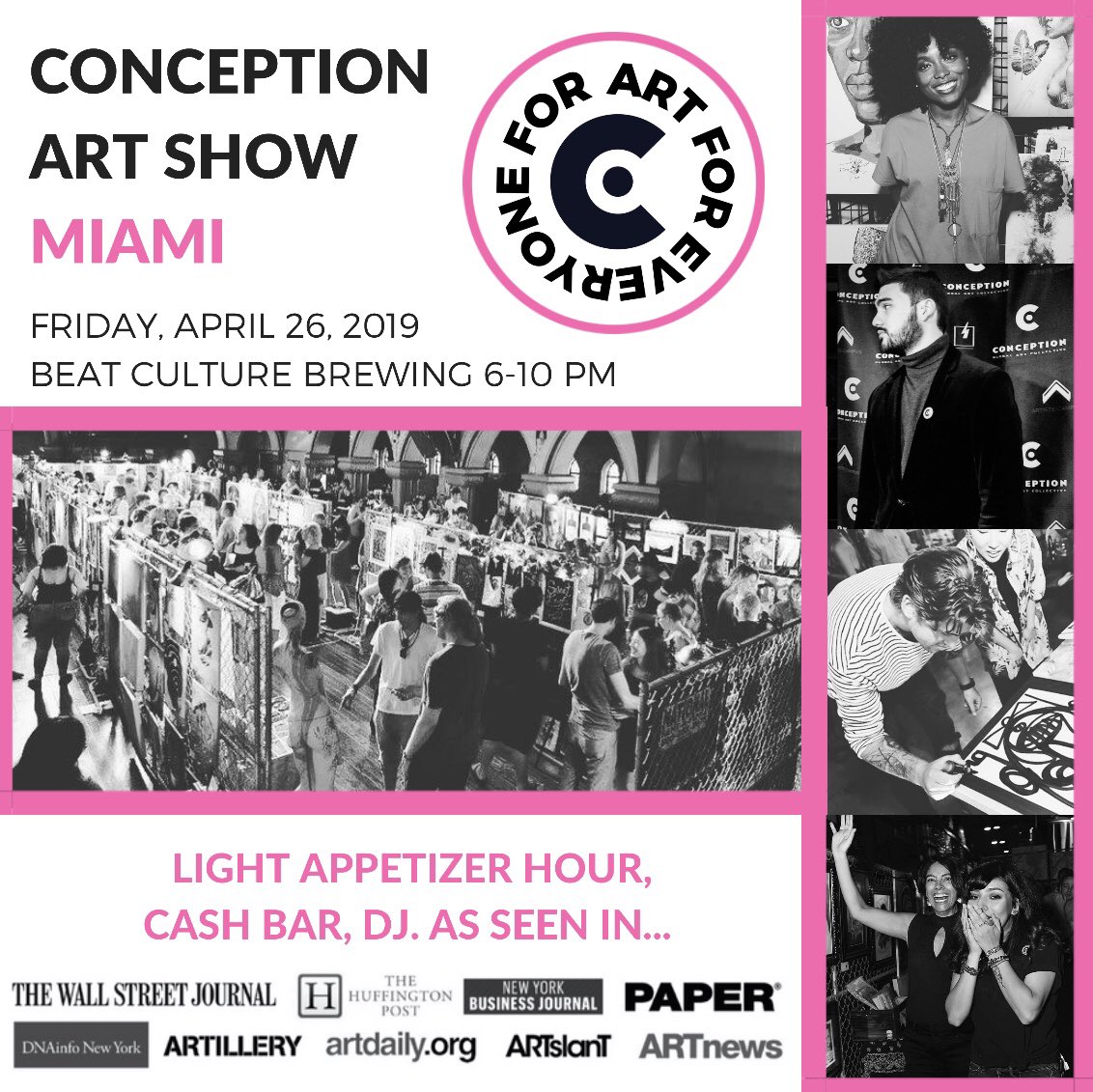 artiversity's tweet photo. Calling all #Miamiartists Conception Art Show will be in town 4/26 and we still have a few exhibitor spots left! https://t.co/mAWXj7KY6k #artshow #artawards #conceptionartshow https://t.co/rw2biWc4i3