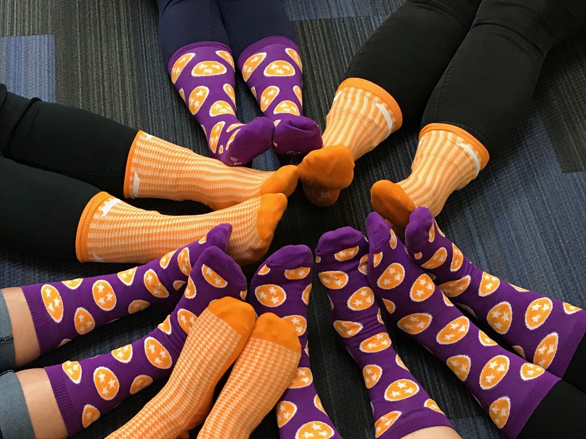 FirstHorizonBnk's tweet photo. Employees in our Customer Solutions group and Downtown West financial center in Knoxville rocked their socks for @alzTN last Friday! #sockoutalz https://t.co/VgVKHhJT3h