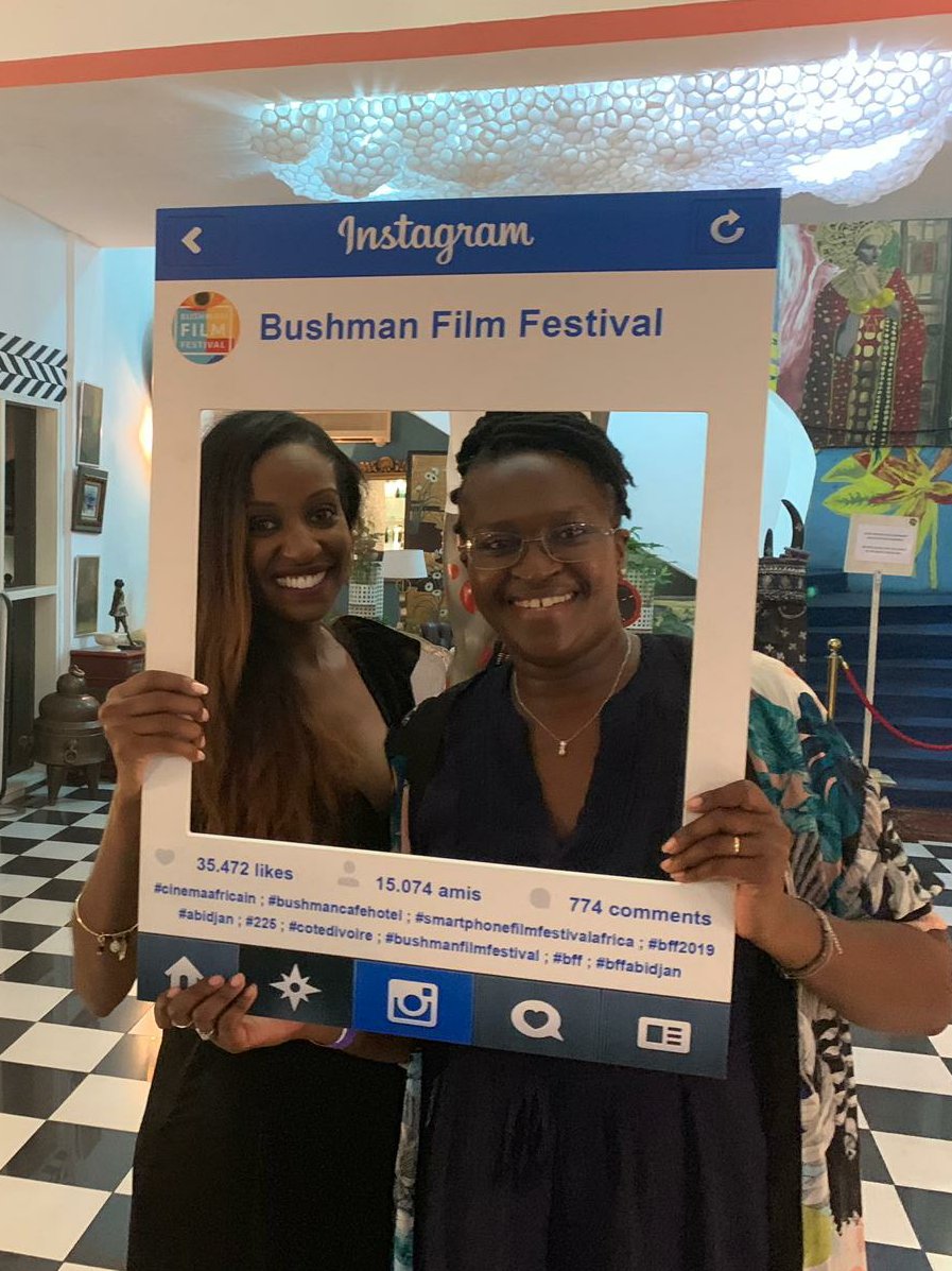 SelomChris's tweet photo. Merci au @BushmanFilmFest ! Vous avez été top... #serealiser #film #firstfestival #abidjan #paroleauxfemmes #behappy #voicetowomen #selomcrys https://t.co/aAeofV2Xor