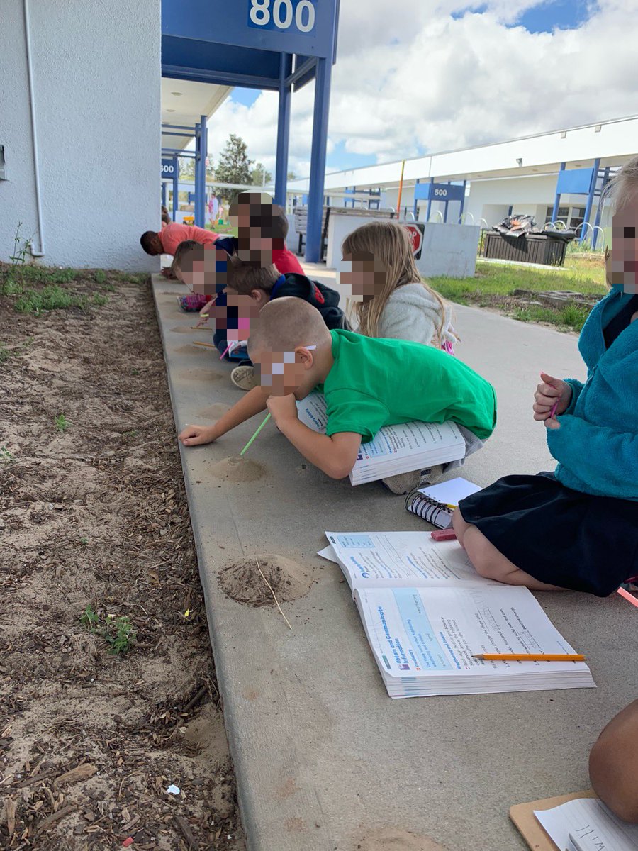 phillipsmrsh1's tweet photo. Students put their knowledge of erosion to the test with a hands on activity. Mrs. Long-Coy’s class walked by and asked my class questions about our mountains and straws. #handsonlearning @PineGroveAP https://t.co/FiSBmNhobw