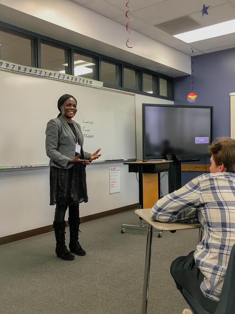 Thanks to the amazing students and faculty at Regis High School!  Karak shared her story at their Diversity Day.  #regishighschool #diversityday #thankyouRegis #karaksstory