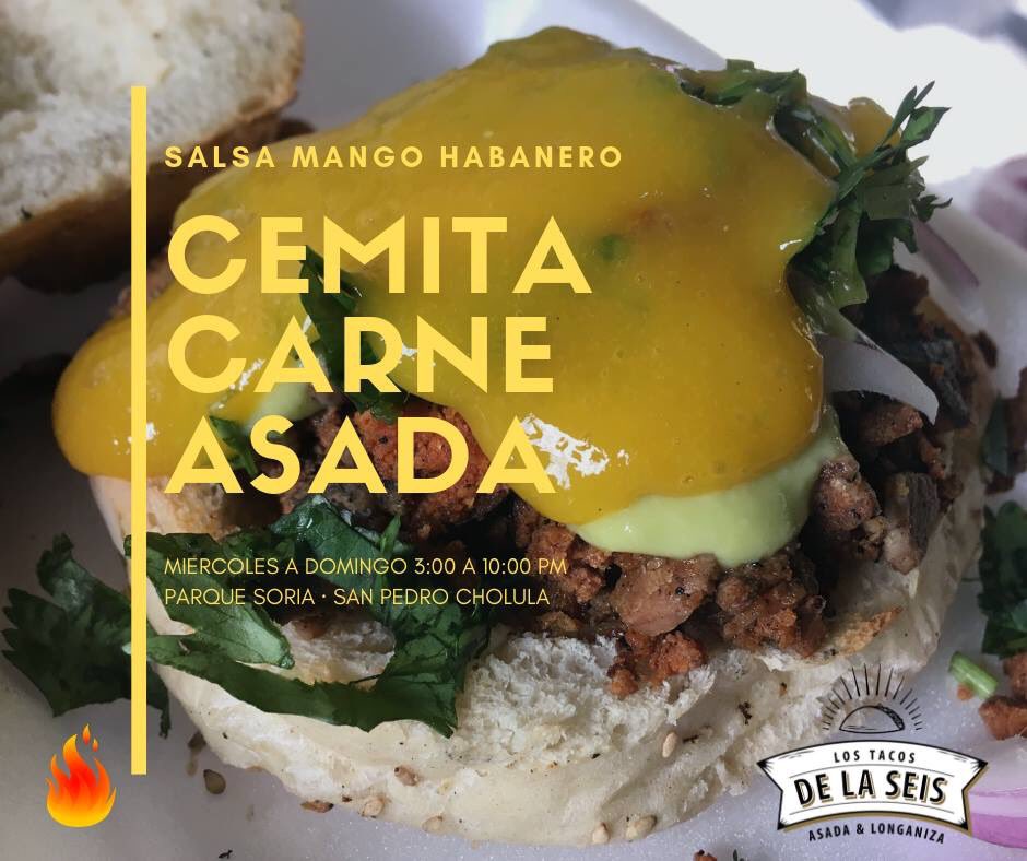 los Tacos De La Seis on Twitter "🔔 FOODTRUCK DE TACOS Y CEMITAS DE