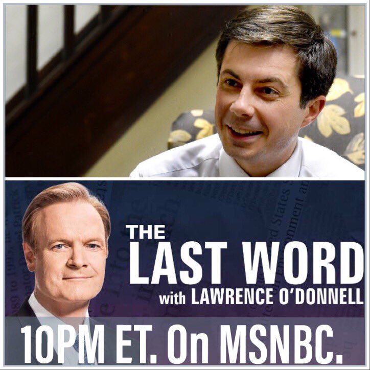 TheGraceKeh's tweet photo. Tune in tonight - @lawrence will have @PeteButtigieg as his guest - hopefully in person (?). I can’t wait for this interview. I record @TheLastWord every night!
#petebuttigieg #buttigieg2020 #mayorpete #pete2020 #buttiteam #peteforamerica #presidentpete #election2020 #teampete https://t.co/LP3MX1Ajjr