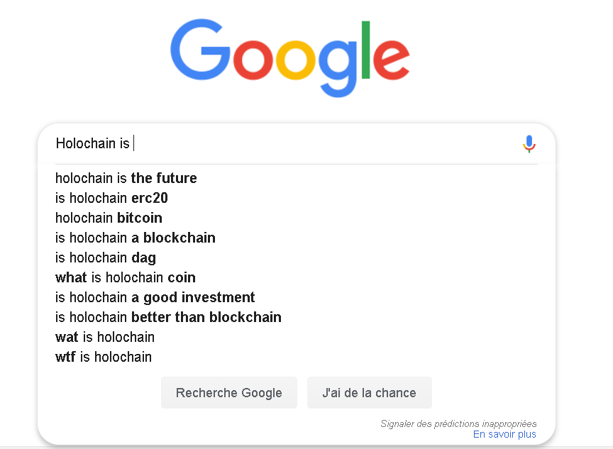 Holochaination's tweet photo. Here is what Google AI propose when you issue "Holochain is", first result is  very relevant 😍: https://t.co/Uq8kZZ119R