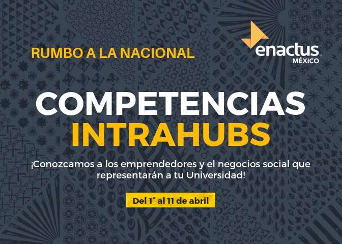 EnactusTCumbres's tweet photo. Este mes de abril! Estén al pendiente de todas nuestras redes sociales donde les compartiremos los grandiosos proyectos en los que hemos estado trabajando!! 🚨#intrahubs #CN19 #RumboALaNacional #SoyEnactusMx #enactustmcumbres https://t.co/STNlECjYfh