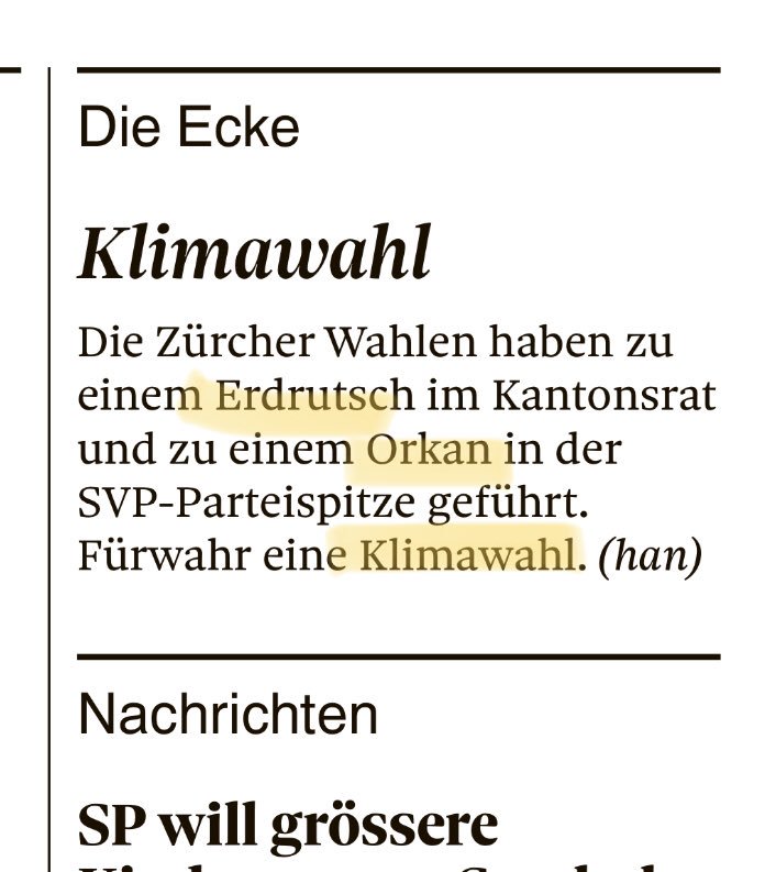 bsidetagi's tweet photo. ⚡️⛈��Heute mit Gedanken zur Grosswetterlage. Und mit Leuchtstift. #DieEcke #Wahlen https://t.co/6B3zCiEqeW
