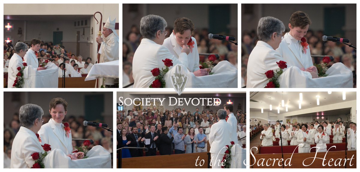 SDSH_Sisters's tweet photo. Join in #thanksgiving to #God for our #SDSHSisters who #professed their #religiousvows on 3/30 at #Sacredheart #CatholicChurch #RanchoCucamonga. Sister Hannah professed her #PerpetualVows and Sister Vivian and Sister Charis professed their #FirstVows. @sbdiocese #vocations #CMSWR https://t.co/HKAc614FSw
