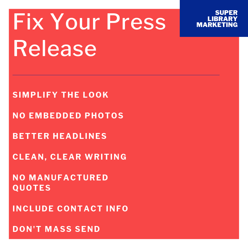webmastergirl's tweet photo. It’s ironic that a former broadcast journalist can find herself without a good plan for getting more positive news coverage for her library. So... here's what we did about it! https://t.co/u7WbTCIT7r
#librarymarketing
#libraryPR
#publicrelations
#MediaCoverage https://t.co/MLJaTp7JLb