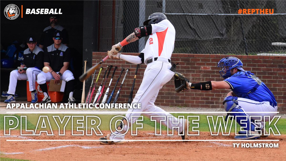 #UnionBaseball's Holmstrom Claims Second AAC Player of the Week Honor This Season

#RepTheU - gounionbulldogs.com/article/7780