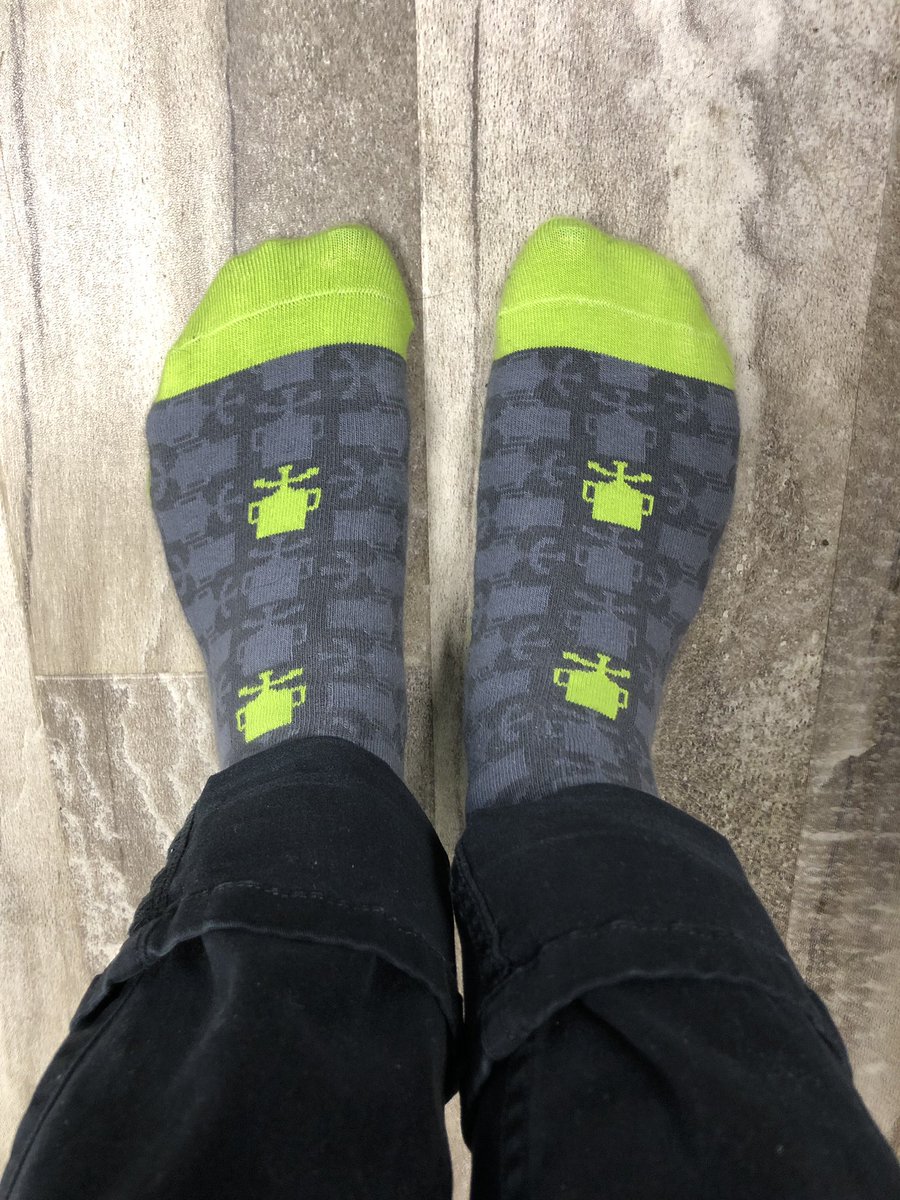 _strclaire's tweet photo. Loving the @ZipRecruiter socks I’m sporting today 😊🧦 Thanks for coming to our #EmployBridge company conference last week! https://t.co/QR2ypsyCvb