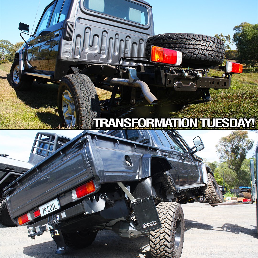 superior4x4's tweet photo. Transformation Tuesday ๐คค ๐
Who said 79's can't flex? ๐ค
#79coil #79series #landcruiser #toyotalandcruiser #superior4x4 #superiorengineering #coilconversion #gvmupgrade #flex https://t.co/HCL501xZia