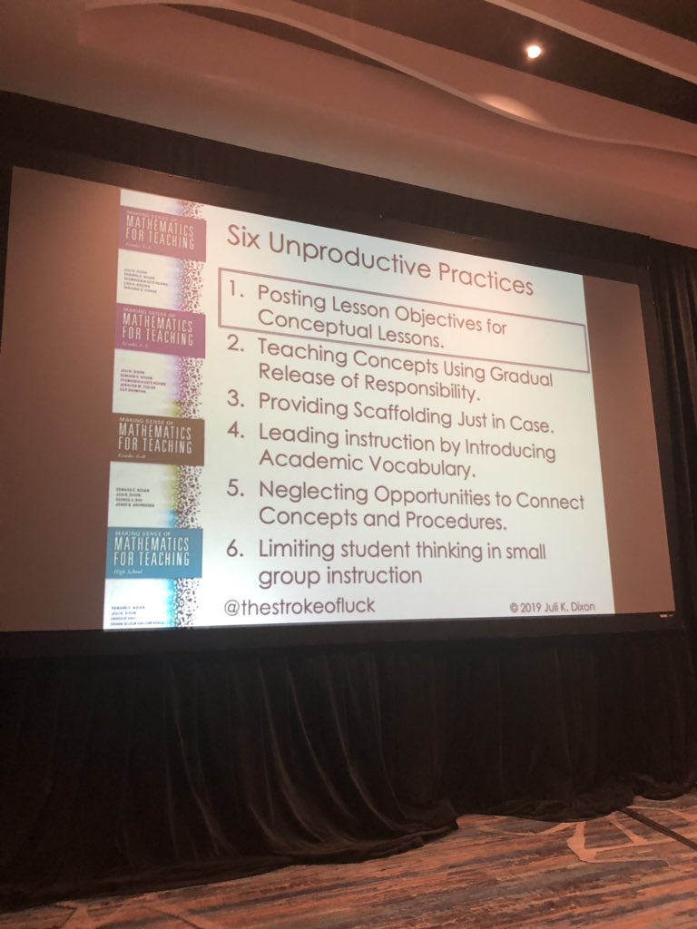 Developing my own conceptual understanding here at #NCSM19 thank you Juli! @thestrokeofluck