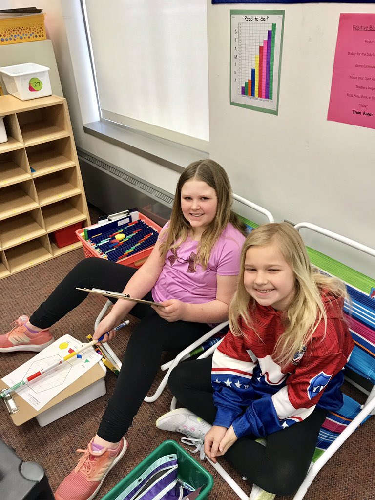 MrsStich2ndSGR's tweet photo. We are learning about geometry! #buddywork @sgrspuds @MoorheadSchools https://t.co/64XtXk9Dpv