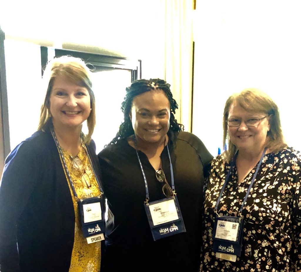 Attending my first session at #NCSM19 and I run into @JGU_OU  and Dr. Reeder!!! All the way from Oklahoma!!! Excellent Session! Today is off to a great start!!