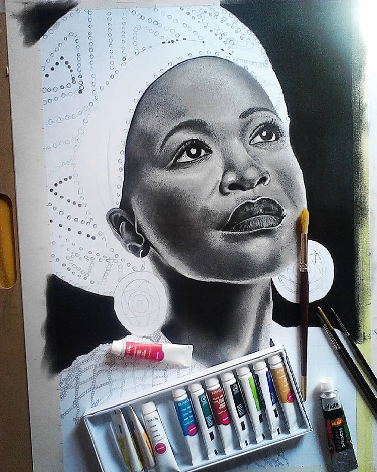 Thapelo_N_art's tweet photo. Work In Progress, Charcoal Drawing for my client 😉😉💯

D.M me if you want to order yours
#share #contemporaryArt #tutProduct #art #commissionArt #ThapelokabindeArtist #drawing  #artCampus #TUT #ShareArt #love #support #Artlovers #SAtrends #AfricanArtist #ArtSupport #trendingart https://t.co/ozmfjjf9aC