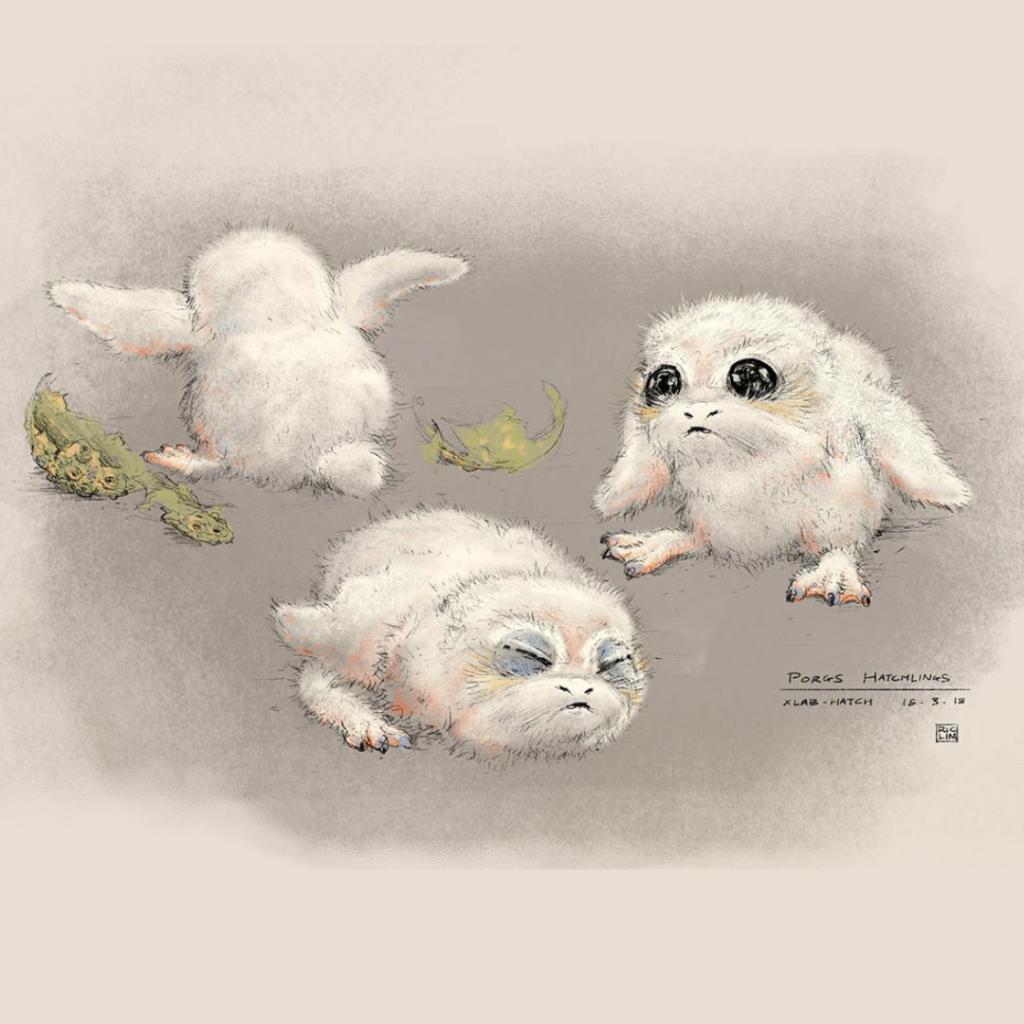 starwars's tweet photo. The cutest, cuddliest concept art youโll ever see comes from @ILMxLAB for #ProjectPorg. https://t.co/KaqATvjSJ7