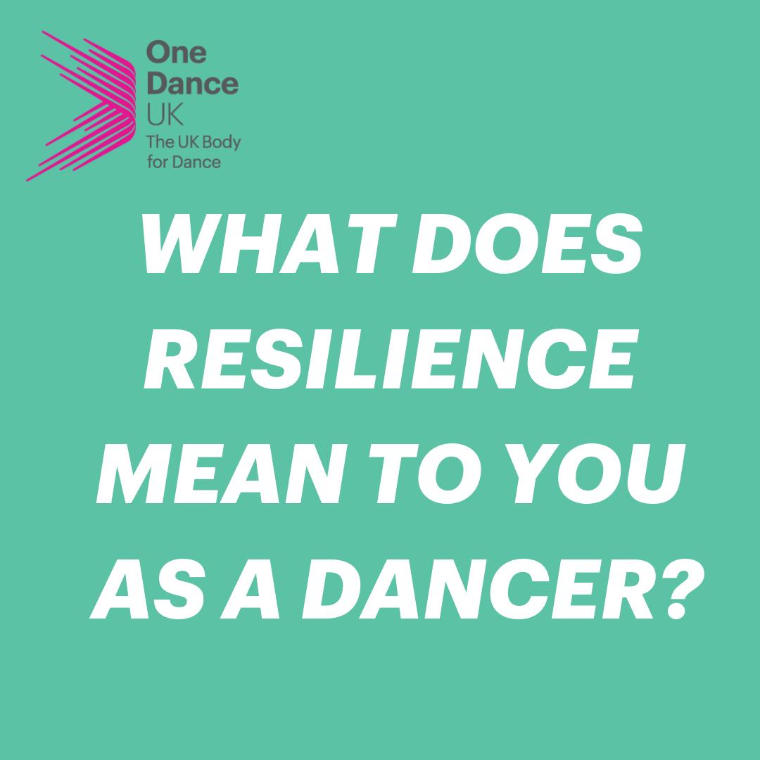 onedanceuk's tweet photo. We want to know:
What does #resilience mean to you as a #dancer?
#AprilCampaign #positivepsychology #mentalhealth #resilienceforall #dancepsychology https://t.co/yV5k9nz5sE
