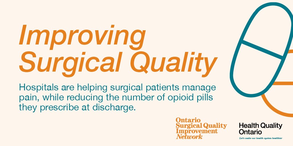 #ONSQIN surgical teams are committed to helping patients effectively manage their pain in various ways, while  reducing the number of opioids prescribed to surgical patients at discharge. Learn more about this new #CutTheCount #qualityimprovement campaign: bit.ly/2U2pjpU