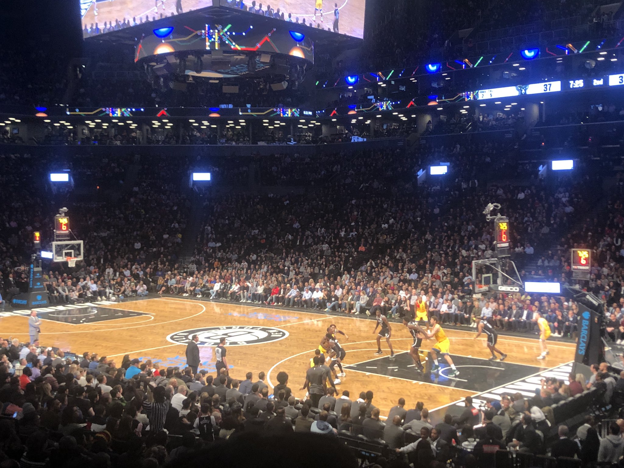 Wishing my large adult father Brook Lopez a happy birthday on this unbelievably stressful must-win playoff push game 
