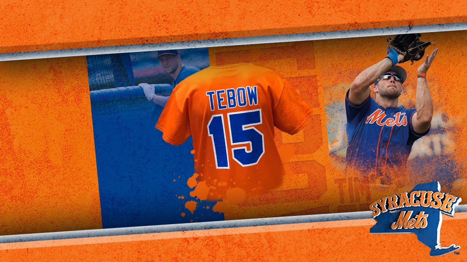 syracuse mets tim tebow jersey