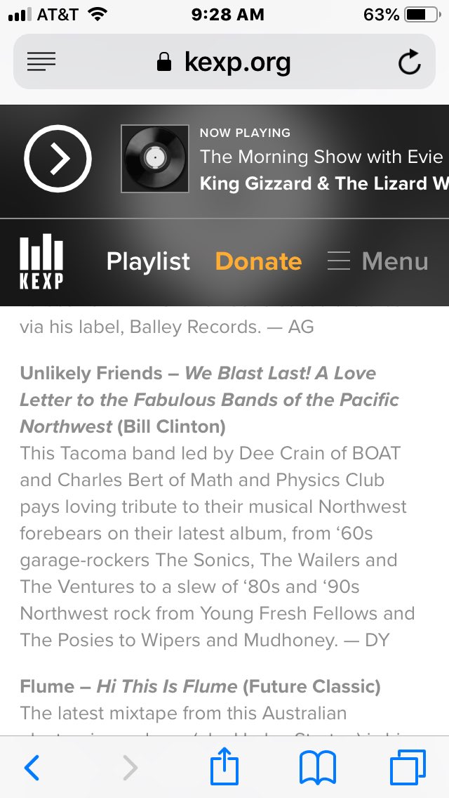 We Blast Last! has landed <a href="/kexp/">kexp</a> !