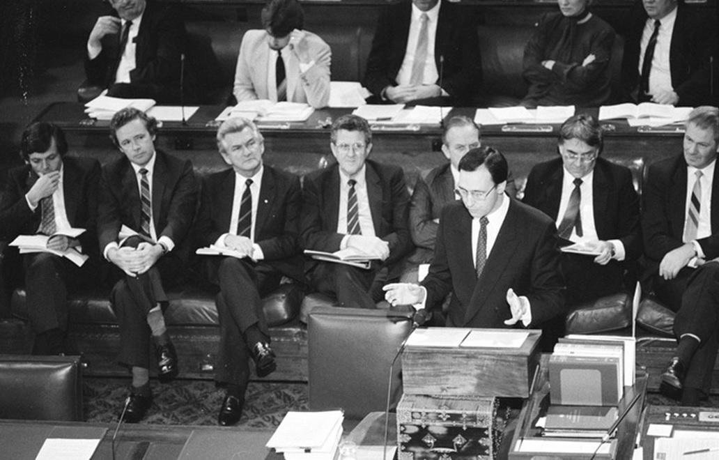 CanberraInsider's tweet photo. Treasurer Paul Keating's 1984 budget speech https://t.co/mG0S1GMoxN