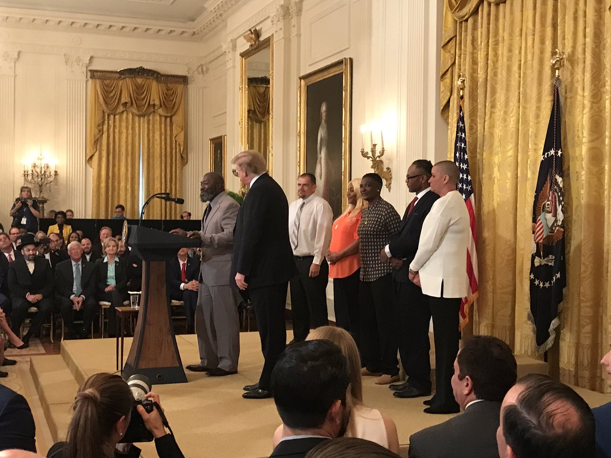 holly_harris's tweet image. Love that #MatthewCharles name checked and thanked @senatemajldr at #WhiteHouse #firststepcelebration. He knows we have more to do! #GoforitMitch!