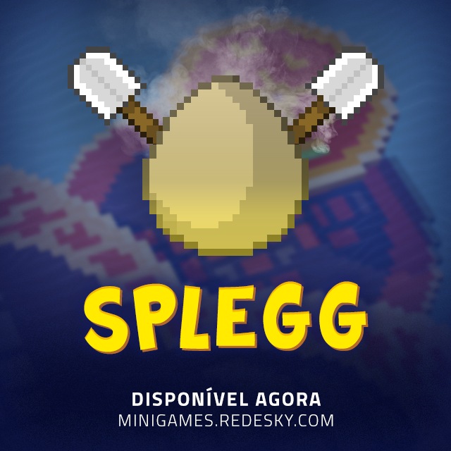 RedeSkyOficial's tweet photo. 🥚 Mais um! Acabamos de adicionar o SPLEGG em nossa Zona de Testes. O minigame está em sua versão 0.1 e já pode ser jogado por todos na Rede Sky. Leia mais em https://t.co/J89CxjRbp1 

RT e ❤️ para concorrer a um VIP Imperador! https://t.co/tlB8x6XTfh