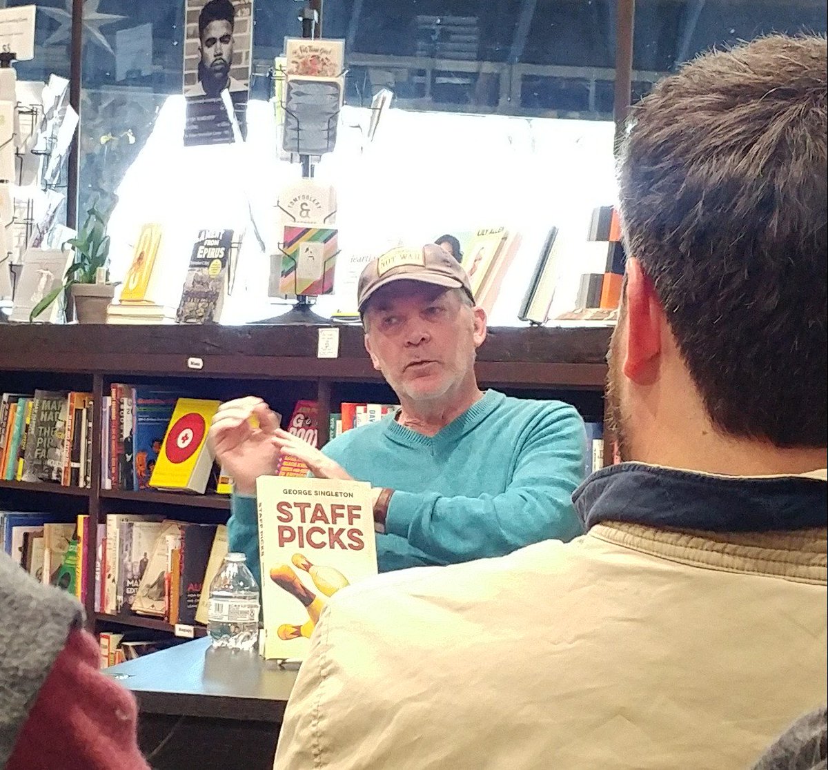 CSWritersatWork's tweet image. George Singleton is at @StarLineBooks tonight - no joke! @HubCityGeorge #CSWritersAtWork