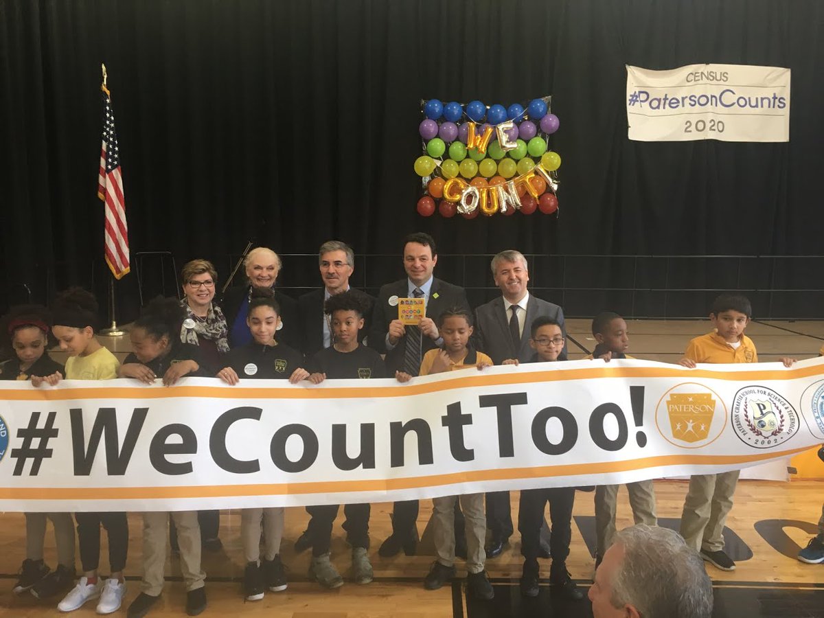 NelliePou's tweet photo. Today I joined the children of Paterson to remind everyone to get counted for the upcoming #2020Census! These young citizens know the difference that a proper census count can make the quality of education and extracurricular activities they receive. #PatersonCounts #WeCountToo https://t.co/K51fazSLTD