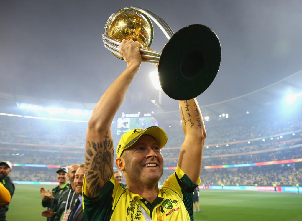 cricketworldcup's tweet photo. 2007: 🏆
2015: 🏆

Happy birthday to two-time World Cup winner, @MClarke23! 🙌 https://t.co/5ddSIfw75b