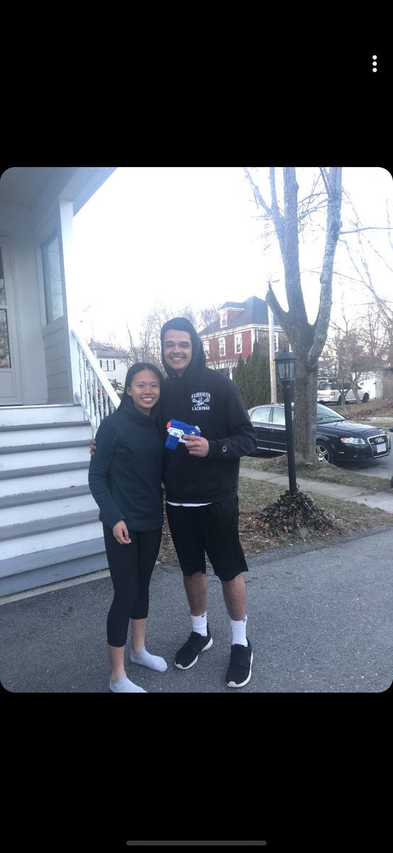 Poor @carmenzhao3, I guess blood isn’t thicker than water 😩@gregcenteio8 was easily let in by her own brothers!