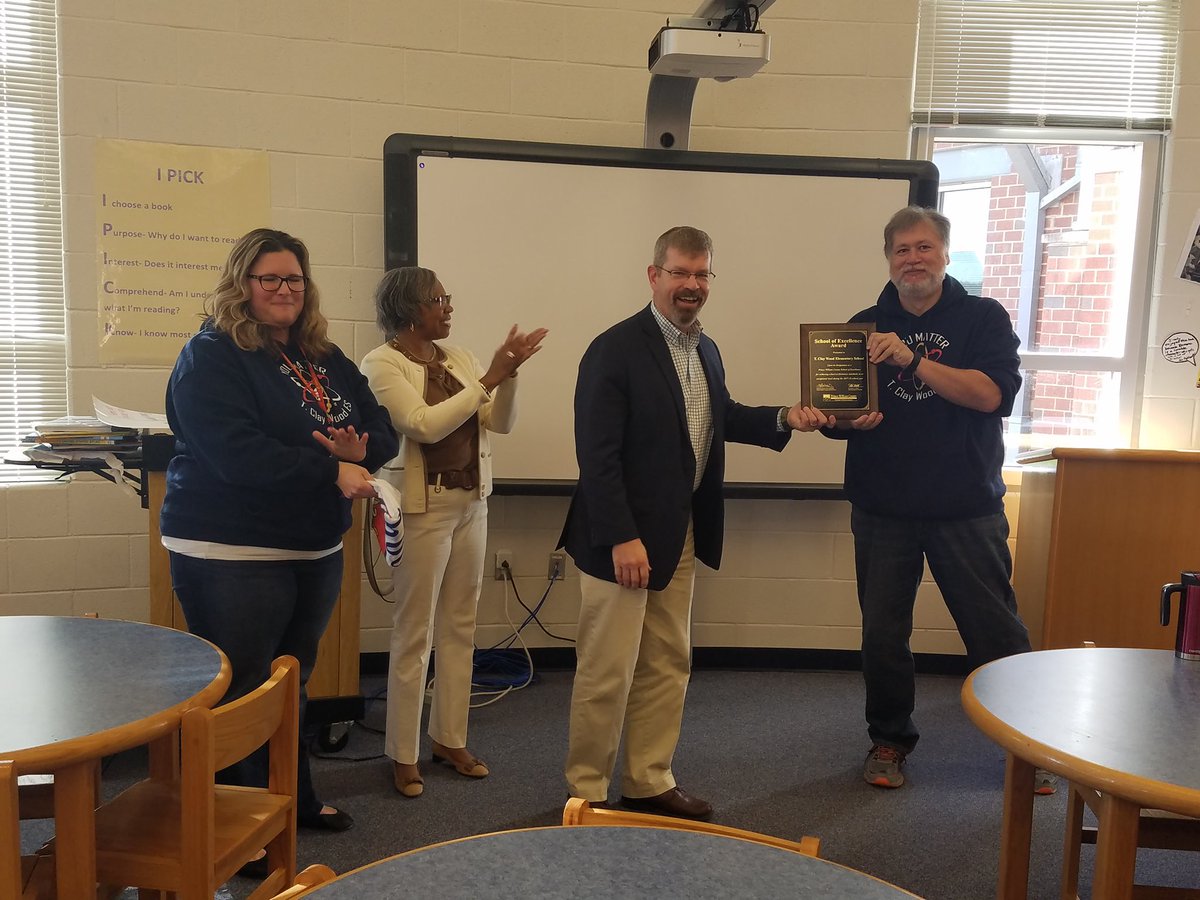 AndrewBuchheit's tweet photo. Congratulations to our entire TCWES comminity. Today we recognized our teachers and our staff with a celebratory breakfast for earning School of Excellence. Thank you to 7-ELEVEN for donating coffee for our event and thank you to Mr. Trenum for joining us. #TimberwolvesROCK https://t.co/HAMXdnnTqI