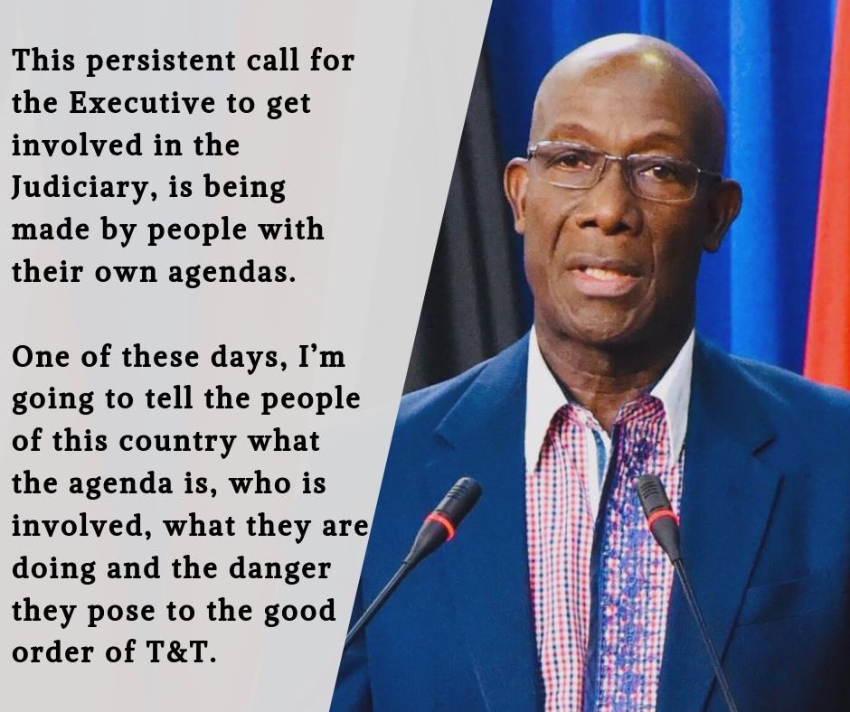 I have kept my silence, but I am aware that there are some people who believe that the Judiciary is available for their use and purpose. 

I will have more to say about this in the very near future.