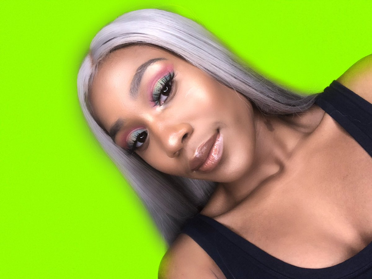 New video on a bomb makeup look for my U-Dreamy Grey Wig #amazonwig youtu.be/gZnBUCrPMQM