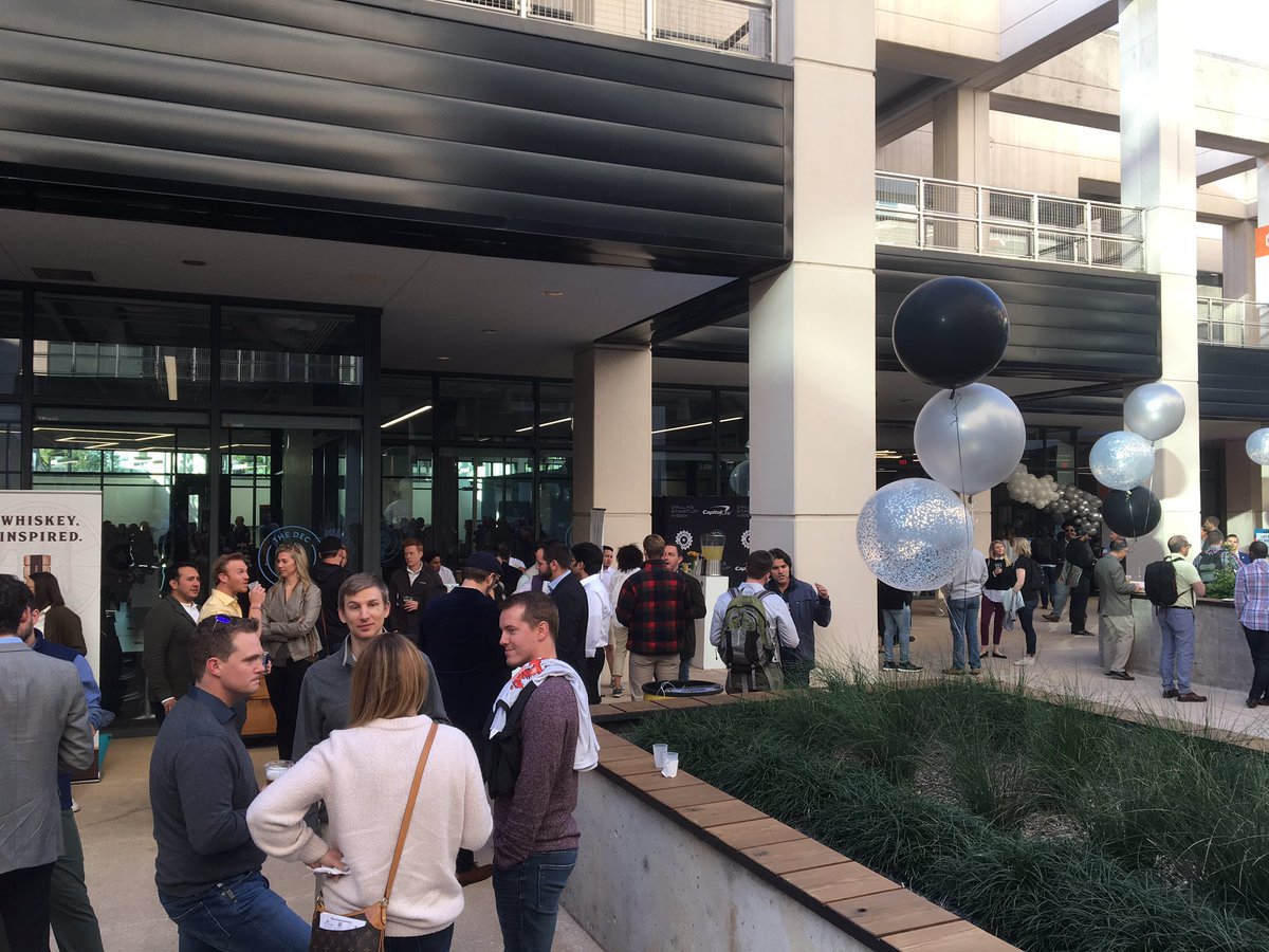 <a href="/DalStartupWeek/">Dallas Startup Week powered by Capital One</a> Official Launch party is in full force. Come grab a bite or a drink and meet the startup peoples of the city!! #DSW19