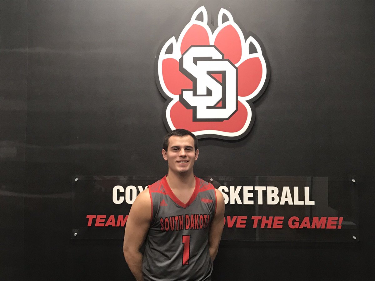 KanonKoster's tweet photo. Excited to say I have committed to the University of South Dakota to play basketball! Thank you to all of my teammates and coaches that have helped me along the way! #GoYotes https://t.co/XYLCw0KhFH