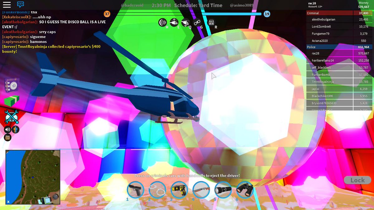 ImPurplePup's tweet photo. am i the only one that loves the new #discobreak / #jailbreak update? https://t.co/vPY0PR6MTq