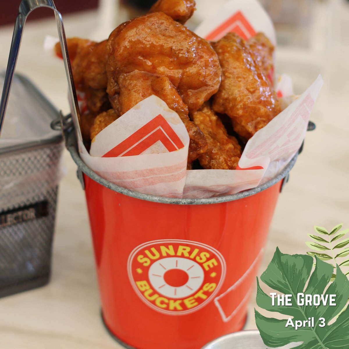 We’re so excited to unveil our new look! 🌴 See you tomorrow at The Grove! #sunrisebuckets