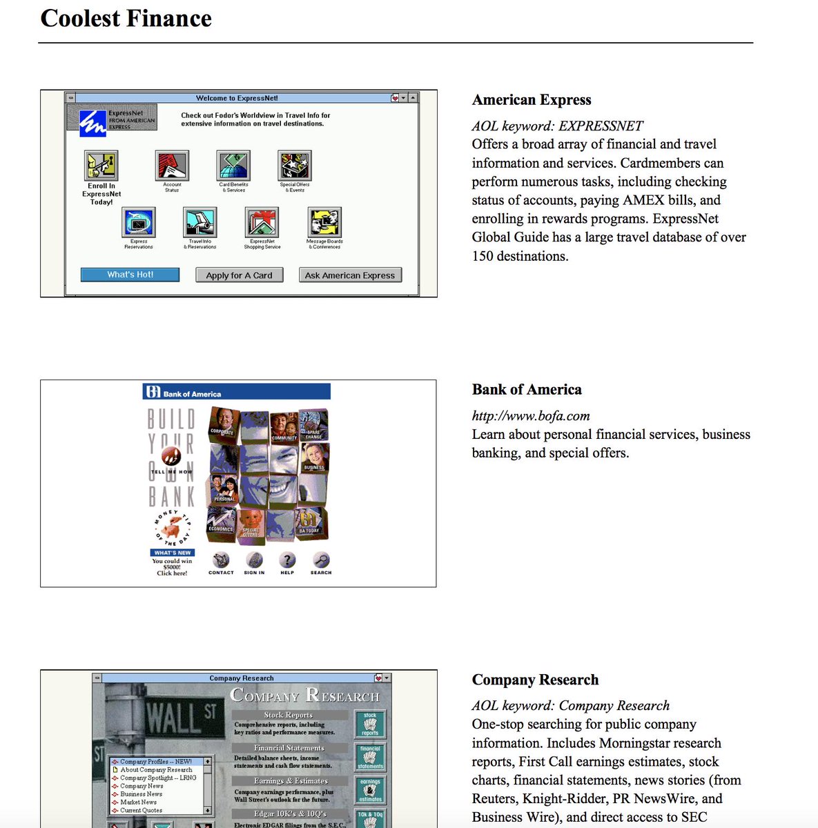 RedwoodCap's tweet image. Coolest Financial sites from the report