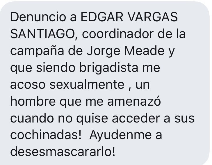 MorelosToo's tweet photo. EDGAR VARGAS SANTIAGO - EX COORDINADOR DE JORGE MEADE OCARANZA. 

#NiUnaMas
#MeToo
#YoTeCreo https://t.co/xgxXxEqhJu