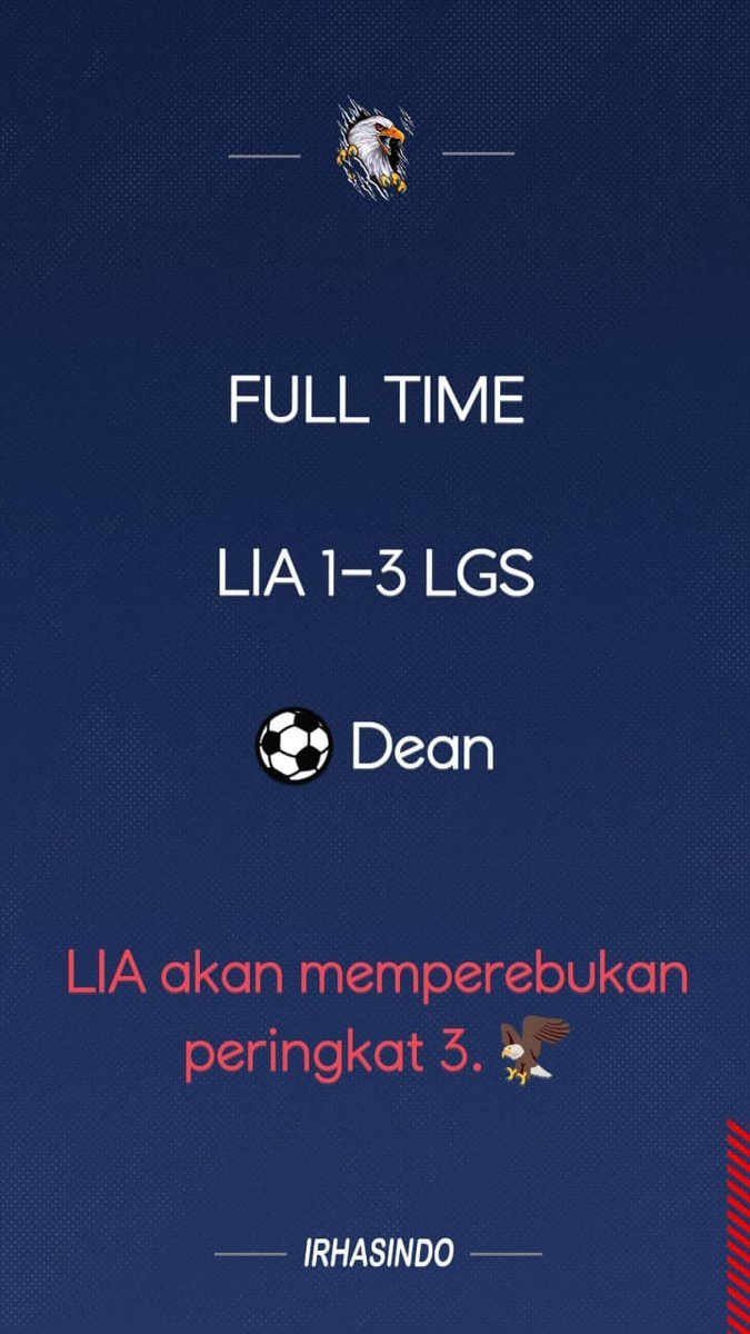 irhasindoFC's tweet photo. Tournament Karang Taruna 2019 Langsa, Aceh
#4Besar
Lia π LGS 78 FC 1 - 3
β½ Dean
Ido π Melta FC 6 - 7
β½β½β½β½ Angga
β½ Ami
β½ Ijal
Alhamdulillah, tetap semangat @irhasindo π¦
#LiaLangsa #RedTeam β€οΈ
#IdoFutsal #BlueTeam π
#NeverGiveUp πͺπ» https://t.co/rY2NKh63Tc